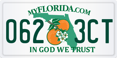 FL license plate 0623CT