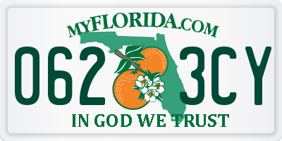 FL license plate 0623CY