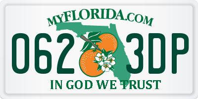 FL license plate 0623DP