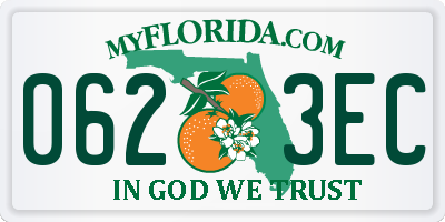 FL license plate 0623EC