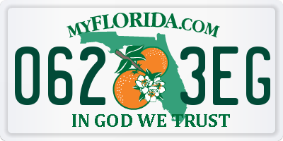FL license plate 0623EG