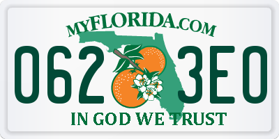 FL license plate 0623EO