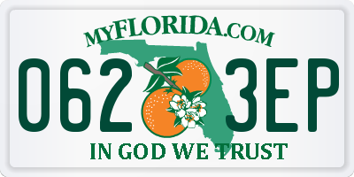FL license plate 0623EP