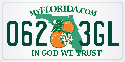 FL license plate 0623GL