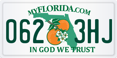 FL license plate 0623HJ