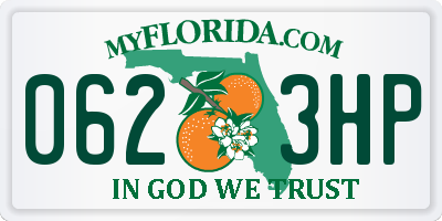 FL license plate 0623HP