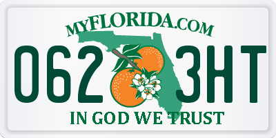 FL license plate 0623HT