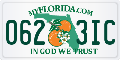 FL license plate 0623IC