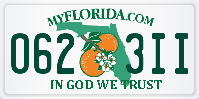 FL license plate 0623II