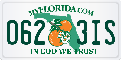 FL license plate 0623IS