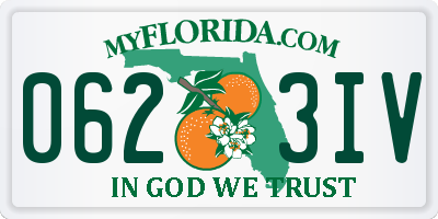 FL license plate 0623IV