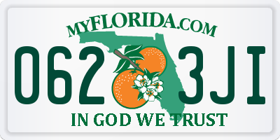 FL license plate 0623JI