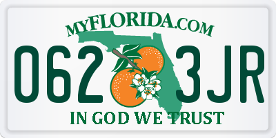 FL license plate 0623JR