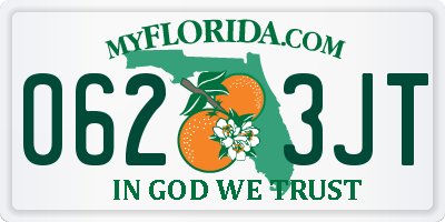 FL license plate 0623JT