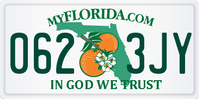FL license plate 0623JY