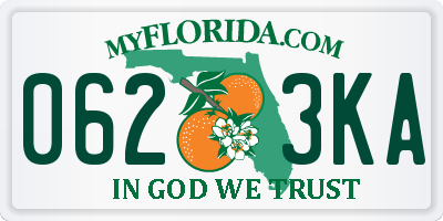 FL license plate 0623KA