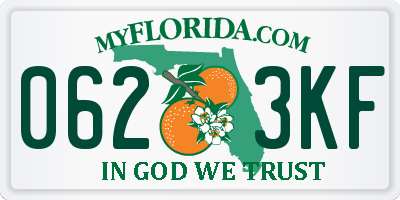 FL license plate 0623KF