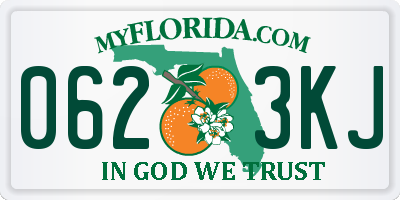 FL license plate 0623KJ
