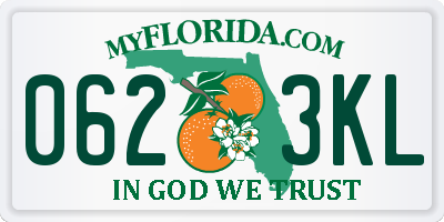 FL license plate 0623KL