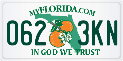 FL license plate 0623KN