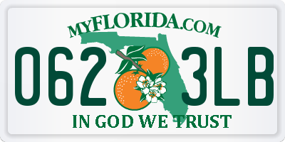 FL license plate 0623LB