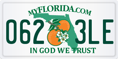 FL license plate 0623LE