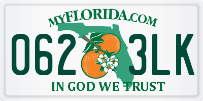 FL license plate 0623LK