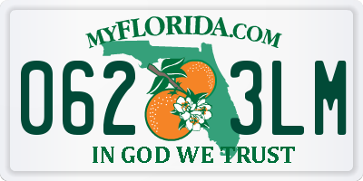 FL license plate 0623LM