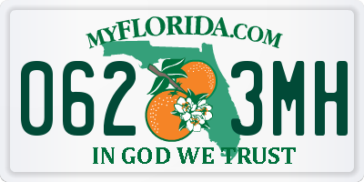 FL license plate 0623MH