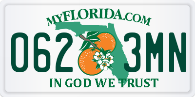 FL license plate 0623MN