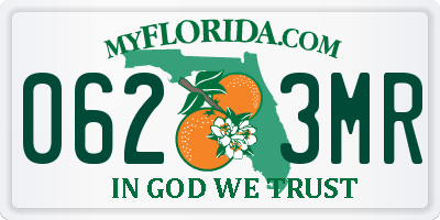 FL license plate 0623MR