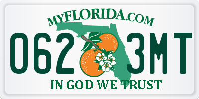 FL license plate 0623MT