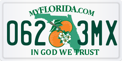 FL license plate 0623MX