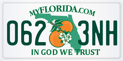 FL license plate 0623NH
