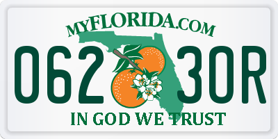 FL license plate 0623OR