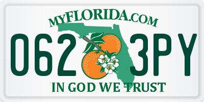 FL license plate 0623PY