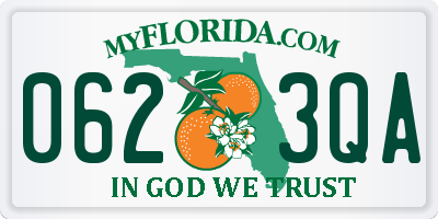 FL license plate 0623QA