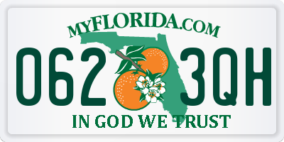 FL license plate 0623QH