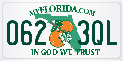 FL license plate 0623QL