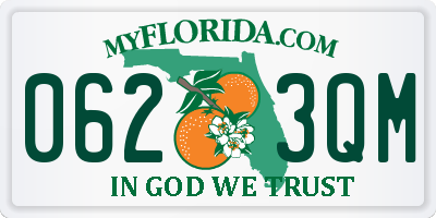FL license plate 0623QM