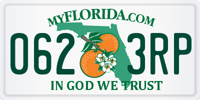 FL license plate 0623RP