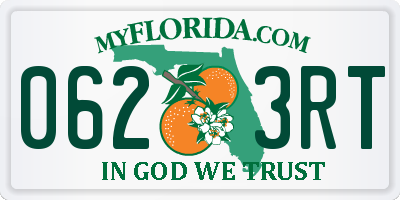FL license plate 0623RT