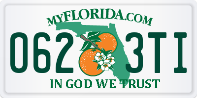 FL license plate 0623TI