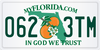 FL license plate 0623TM