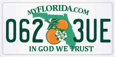 FL license plate 0623UE
