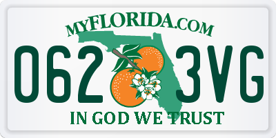 FL license plate 0623VG
