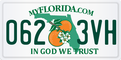 FL license plate 0623VH