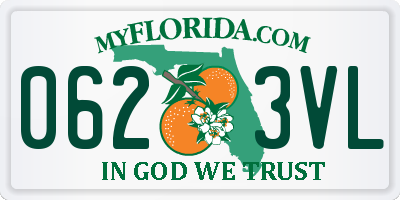 FL license plate 0623VL