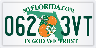 FL license plate 0623VT