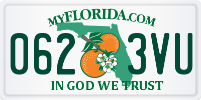 FL license plate 0623VU